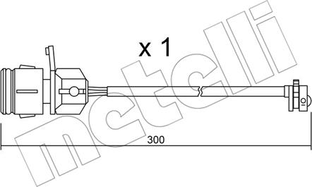 Metelli SU.249 - Warning Contact, brake pad wear car-mod.net