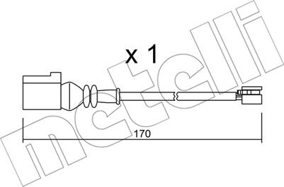 Metelli SU.289 - Warning Contact, brake pad wear car-mod.net