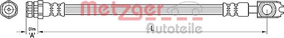 Metzger 4110441 - Brake Hose car-mod.net