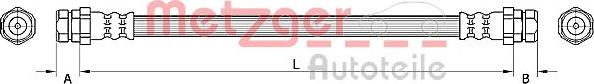 Metzger 4110884 - Brake Hose car-mod.net