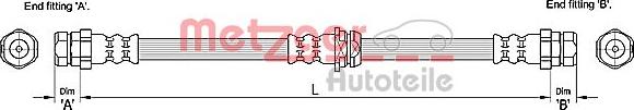 Metzger 4110248 - Brake Hose car-mod.net