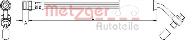 Metzger 4111478 - Brake Hose car-mod.net