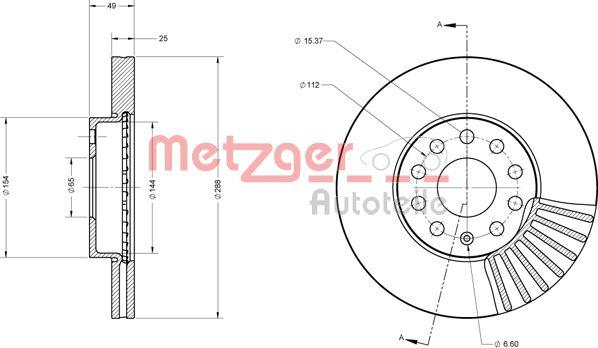 Metzger 6110021 - Brake Disc car-mod.net