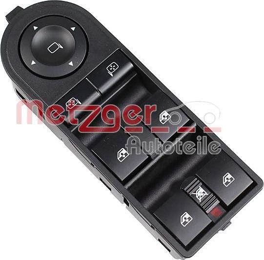 Metzger 0916930 - Switch, window regulator car-mod.net