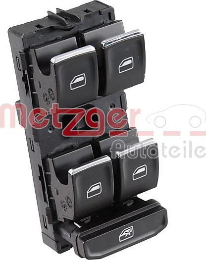 Metzger 0916925 - Switch, window regulator car-mod.net