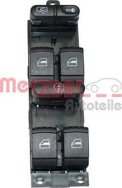 Metzger 0916007 - Switch, window regulator car-mod.net