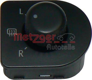 Metzger 0916071 - Switch, mirror adjustment car-mod.net