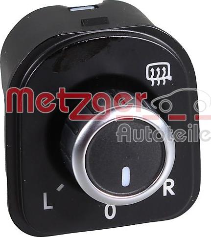 Metzger 09161123 - Switch, mirror adjustment car-mod.net