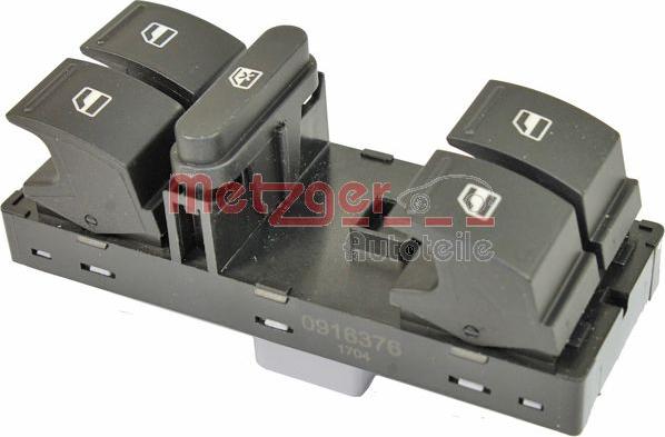 Metzger 0916376 - Switch, window regulator car-mod.net