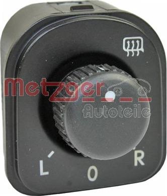 Metzger 0916372 - Switch, mirror adjustment car-mod.net