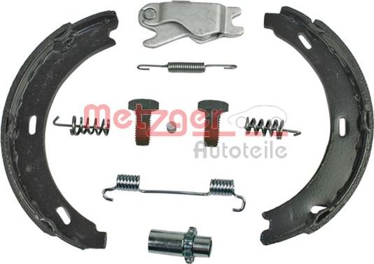 Metzger 0152009 - Brake Shoe Set, parking brake car-mod.net