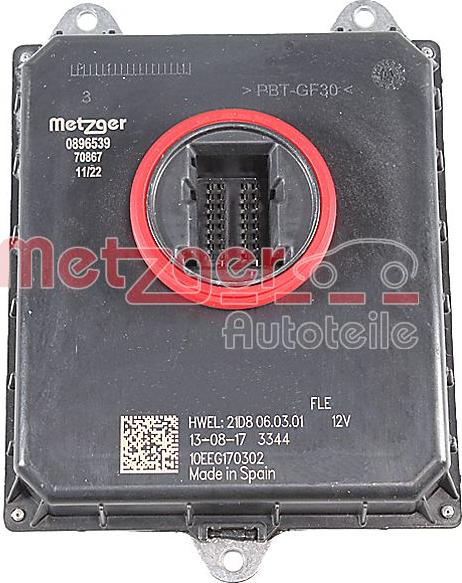 Metzger 0896539 - Control Unit, lights car-mod.net