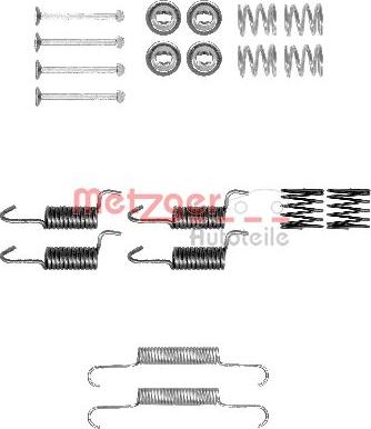 Metzger 105-0010 - Accessory Kit, parking brake shoes car-mod.net
