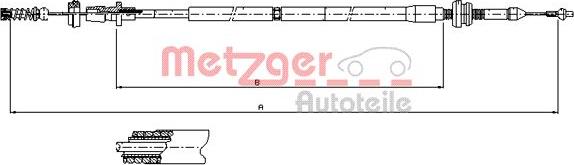 Metzger 10.0904 - Accelerator Cable car-mod.net