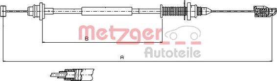 Metzger 10.0390 - Accelerator Cable car-mod.net