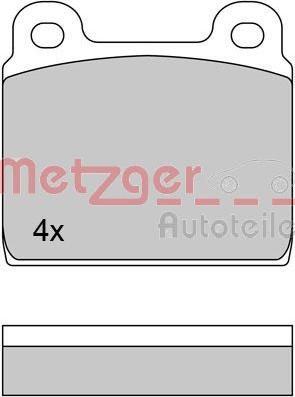 Metzger 1170370 - Brake Pad Set, disc brake car-mod.net