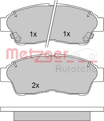 Metzger 1170209 - Brake Pad Set, disc brake car-mod.net
