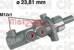 Metzger 202-280 - Brake Master Cylinder car-mod.net