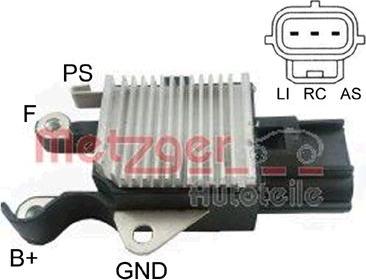 Metzger 2390033 - Voltage regulator, alternator car-mod.net