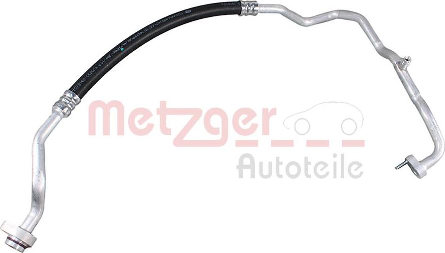 Metzger 2360148 - Low Pressure Line, air conditioning car-mod.net