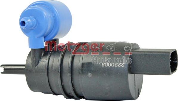 Metzger 2220008 - Water Pump, window cleaning car-mod.net