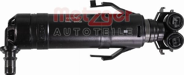 Metzger 2220725 - Washer Fluid Jet, headlight cleaning car-mod.net