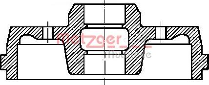 Metzger BT 721 - Brake Drum car-mod.net