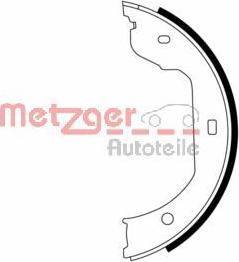 Metzger MG 960 - Brake Shoe Set, parking brake car-mod.net