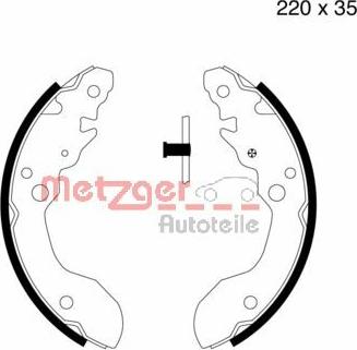 Metzger MG 668 - Drum Brake Shoe Set car-mod.net