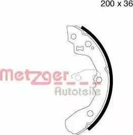 Metzger MG 812 - Drum Brake Shoe Set car-mod.net