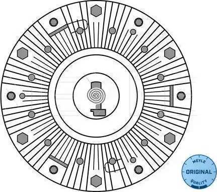 Meyle 14-34 234 0010 - Clutch, radiator fan car-mod.net