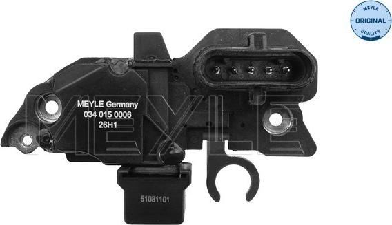 Meyle 034 015 0006 - Voltage regulator, alternator car-mod.net