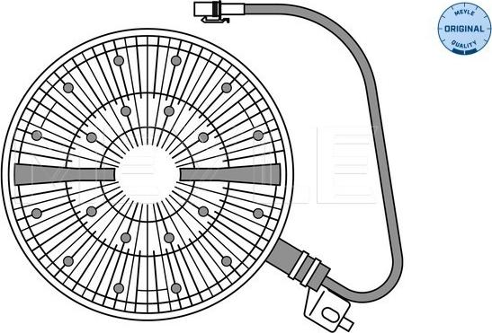 Meyle 14-34 234 0003 - Clutch, radiator fan car-mod.net