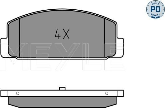 Meyle 025 240 4514/PD - Brake Pad Set, disc brake car-mod.net