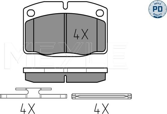 Meyle 025 209 3915/PD - Brake Pad Set, disc brake car-mod.net