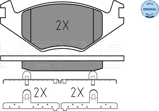 Meyle 025 208 8719 - Brake Pad Set, disc brake car-mod.net