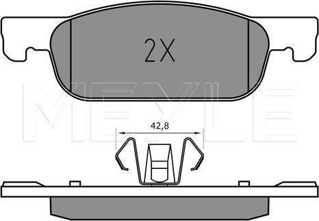 Meyle 025 225 2517 - Brake Pad Set, disc brake car-mod.net