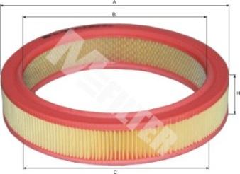 Mfilter A 124 - Engine Air Filter car-mod.net