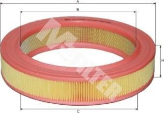 Mfilter A 127 - Engine Air Filter car-mod.net