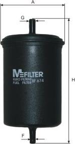 Mfilter BF 674 - Fuel filter car-mod.net