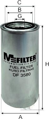 Mfilter DF 3580 - Fuel filter car-mod.net