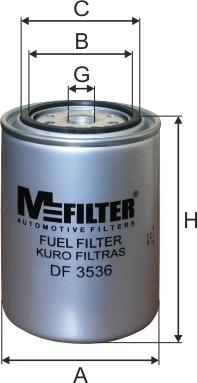 Mfilter DF 3536 - Fuel filter car-mod.net