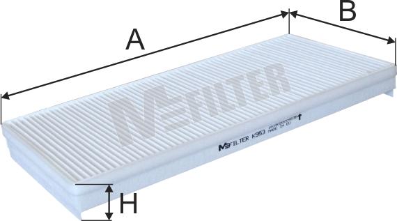Mfilter K 953 - Filter, interior air car-mod.net