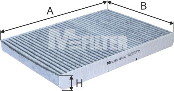 Mfilter K 9016C - Filter, interior air car-mod.net