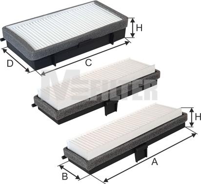 Mfilter K 9153-3 - Filter, interior air car-mod.net