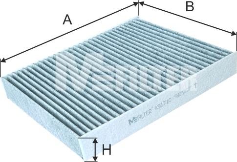 Mfilter K 9171C - Filter, interior air car-mod.net