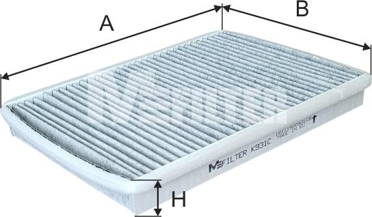 Mfilter K 931C - Filter, interior air car-mod.net