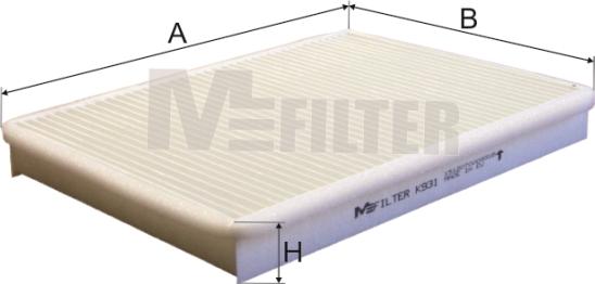 Mfilter K 931 - Filter, interior air car-mod.net