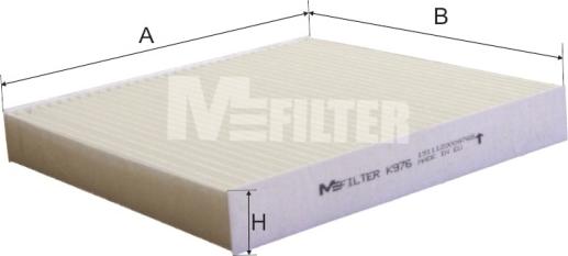 Mfilter K 976 - Filter, interior air car-mod.net