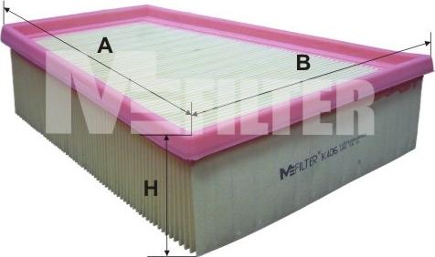 Mfilter K 406 - Engine Air Filter car-mod.net